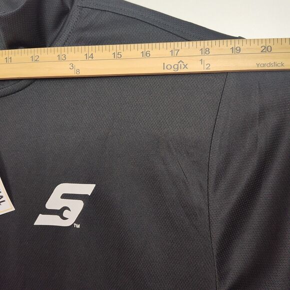 NWT Snap-on 1/4-Zip Sweatshirt Men's M Black Long Sleeves Logo Lightweight - Picture 4 of 11